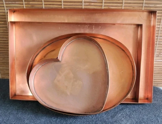Copper Heart Shaped Pan