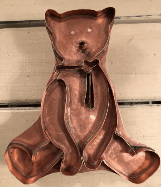 Friends Series Bear Necktie Copper Cookie Cutter