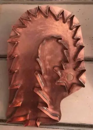 heavy star christmas tree copper cookie cutter