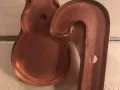 little snowman and candy cane set copper cookie cutters 