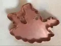 melting snowman copper cookie cutter