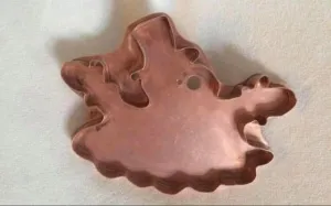 melting snowman copper cookie cutter