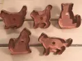 good things cat set copper cookie cutters