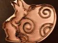 easter bunny egg roll copper cookie cutter