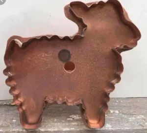 spring lamb copper cookie cutter