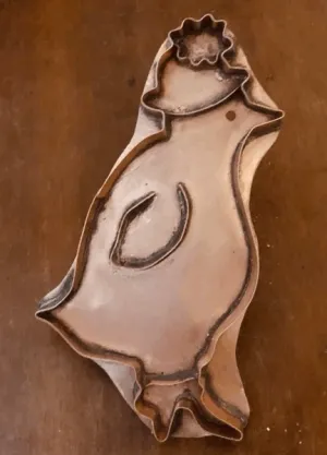 friends series hat chick copper cookie cutter