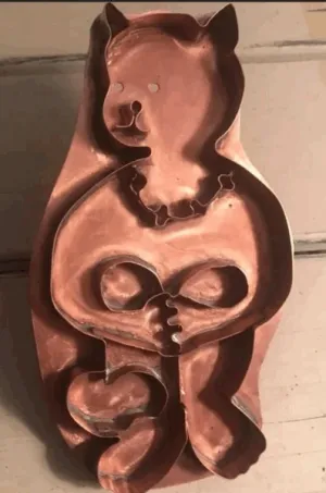 friends series kitty kat copper cookie cutter