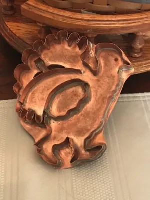 friends series turkey with pumpkin copper cookie cutter