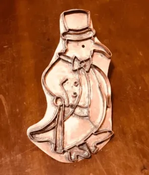 friends series tuxedo penguin copper cookie cutter