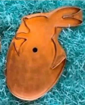 giant bunny copper cookie cutter
