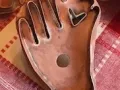 giant heart in hand copper cookie cutter