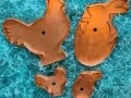 giant hen and bunny sets copper cookie cutters