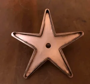 giant star copper cookie cutter