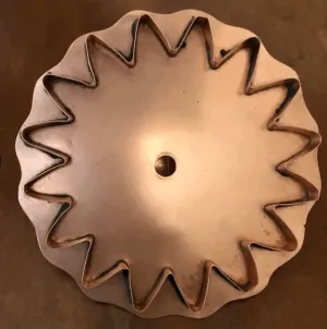 giant sunflower copper cookie cutter