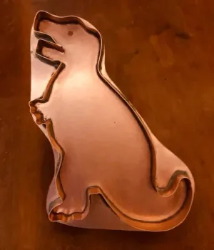 giant t rex copper cookie cutter giant t rex copper cookie cutter