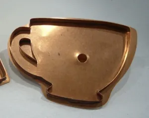 giant tea cup copper cookie cutter giant tea cup copper cookie cutter