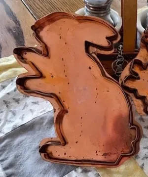 giant williams and sonoma begging bunny copper cookie cutter giant williams and sonoma begging bunny copper cookie cutter