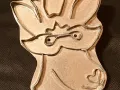 mardi gras deer copper cookie cutter
