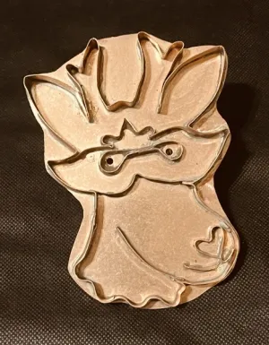 mardi gras deer copper cookie cutter mardi gras deer copper cookie cutter