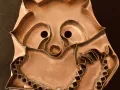 mardi gras raccoon copper cookie cutter