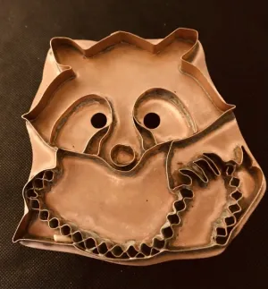 mardi gras raccoon copper cookie cutter mardi gras raccoon copper cookie cutter