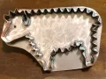 ewe copper cookie cutter