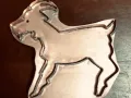 goat copper cookie cutter