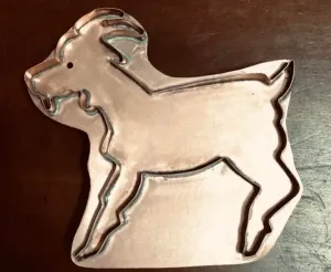 goat copper cookie cutter