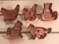martha kitty cat set copper cookie cutters