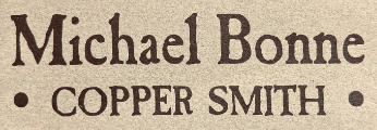Michael Bonne Copper Smith